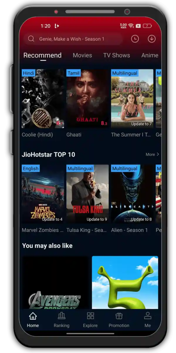 Baixar Cinema APK 4.0.6 Atualizado – Setembro 2025 | App Vermelho e Preto 1 Memes APK Overview